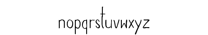 Aaydan Font LOWERCASE