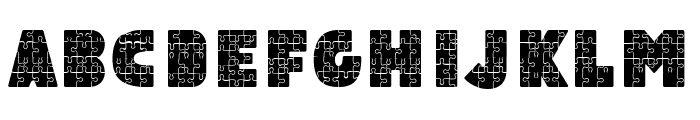 Abc Puzzle Solid Font UPPERCASE