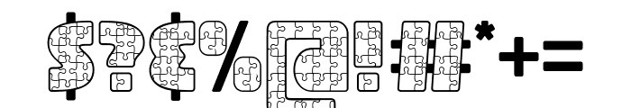 Abc Puzzle Font OTHER CHARS