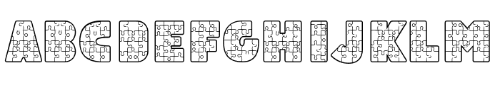 Abc Puzzle Font UPPERCASE