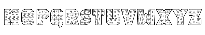 Abc Puzzle Font UPPERCASE