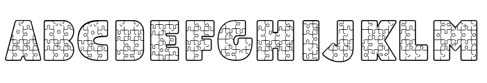 Abc Puzzle Font LOWERCASE