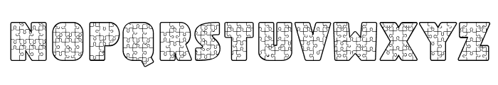 Abc Puzzle Font LOWERCASE