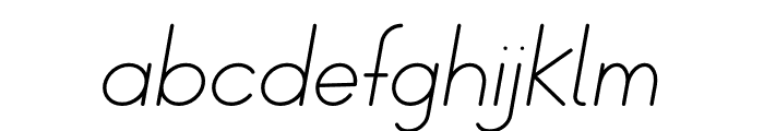 Abecedario Italic Font LOWERCASE