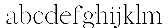 Abed Light Font LOWERCASE