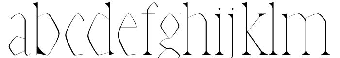 Abell Thin Font LOWERCASE