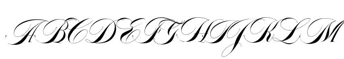 Abella Script Font UPPERCASE