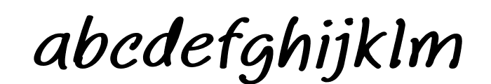 Aberdeen Bold Italic Font LOWERCASE