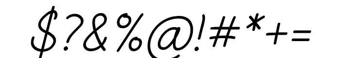 Aberdeen Italic Font OTHER CHARS