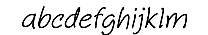 Aberdeen Italic Font LOWERCASE
