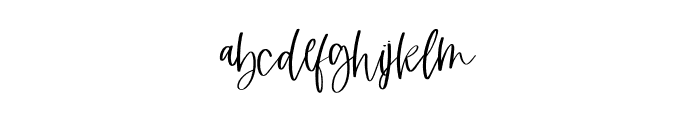 Aberfoyle South Script Regular Font LOWERCASE