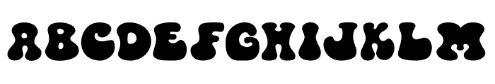 Abigail Groovy Font UPPERCASE