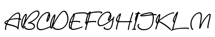 Abigail Italic Font UPPERCASE