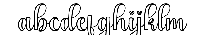 Abigail Outline Regular Font LOWERCASE