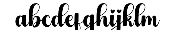 Abigail Regular Font LOWERCASE