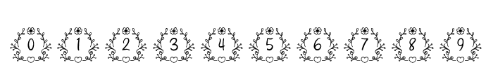Abigail Valentine Monogram Font OTHER CHARS