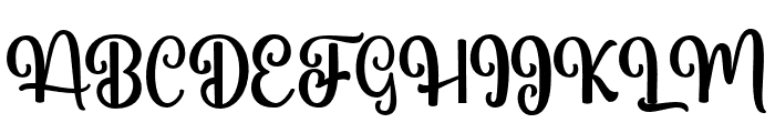 AbigailScript-Regular Font UPPERCASE