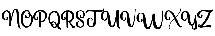 AbigailScript-Regular Font UPPERCASE