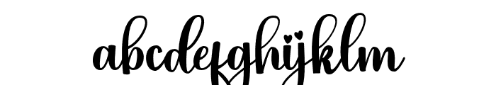 AbigailScript-Regular Font LOWERCASE