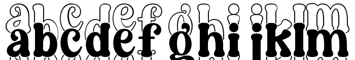 AbigailStacked-Regular Font LOWERCASE