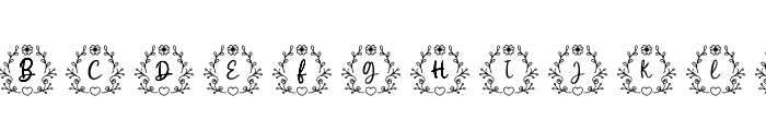 AbigailValentineMonogram Font UPPERCASE