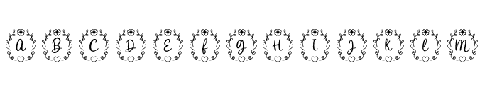 AbigailValentineMonogram Font LOWERCASE