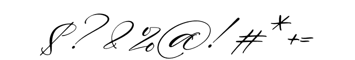 Abigaila Delinta Italic Font OTHER CHARS