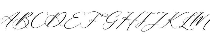Abigaila Delinta Italic Font UPPERCASE