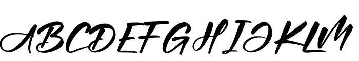 Abigaila Italic Font UPPERCASE