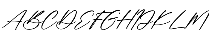 Abigaila Signature Italic Font UPPERCASE