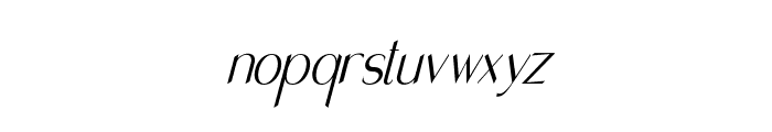 AbiganItalic-Italic Font LOWERCASE