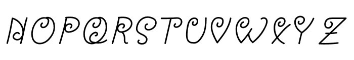 Abighail Italic Font UPPERCASE