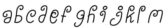 Abighail Italic Font LOWERCASE