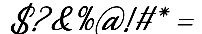 Abilya Italic Font OTHER CHARS