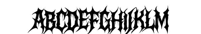 Abismo Sangriento Regular Font UPPERCASE