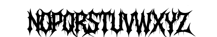Abismo Sangriento Regular Font UPPERCASE