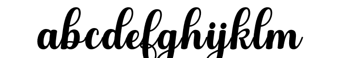 AbiyahItalic-Italic Font LOWERCASE