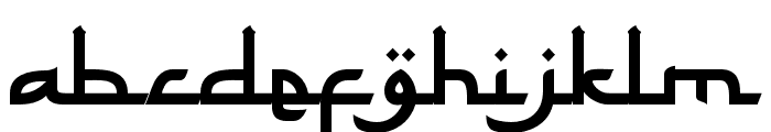 Abizhar-Regular Font LOWERCASE