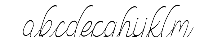 Abjoccy Italic Font LOWERCASE