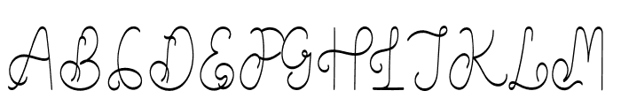 Abjoccy Font UPPERCASE