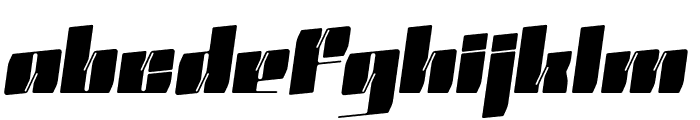 Abominio Oblique Font LOWERCASE