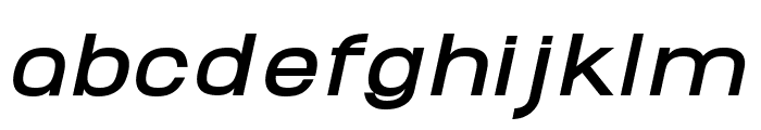 Abro Sans Bold Italic Font LOWERCASE