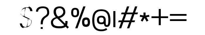 Abro Sans Light Font OTHER CHARS