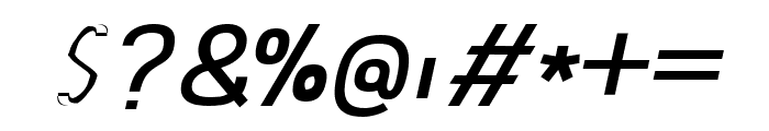 Abro Sans Medium Italic Font OTHER CHARS