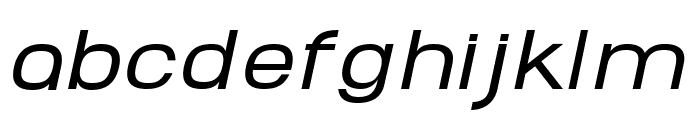 Abro Sans Medium Italic Font LOWERCASE