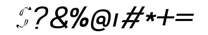 Abro Sans Regular Italic Font OTHER CHARS