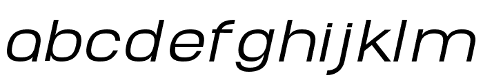 Abro Sans Regular Italic Font LOWERCASE
