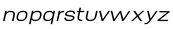 Abro Sans Regular Italic Font LOWERCASE