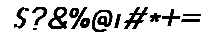 Abro Sans Semi Bold Italic Font OTHER CHARS