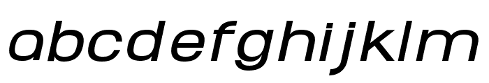 Abro Sans Semi Bold Italic Font LOWERCASE